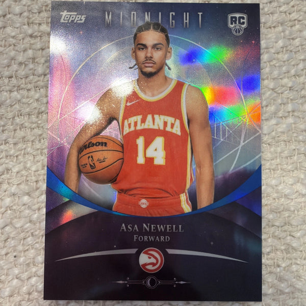 2025 Topps midnight Asa Newell Atlanta Hawks Rookie