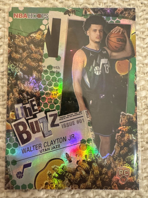 2026 Topps NBA Hoops Release Day Walter Clayton Jr. Green The Buzz RC TB-18