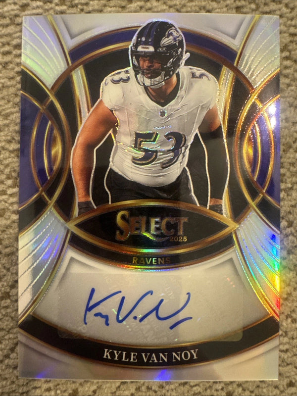 2025 Panini Select Kyle Van Noy Silver Auto Ravens