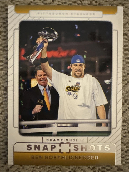 2025 Panini Photogenic Ben Roethlisberger #8 Championship Snap Shots Steelers