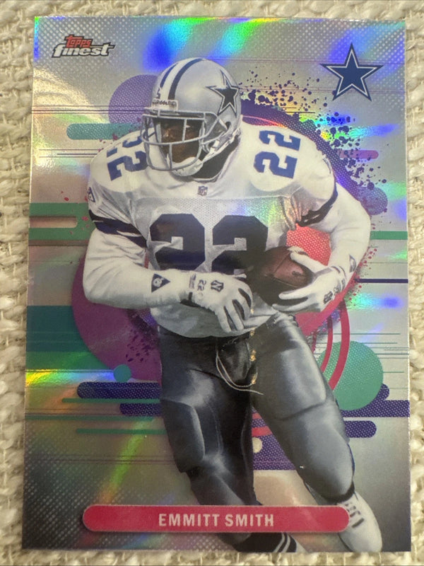 2025 Topps Finest Emmitt Smith #199 Uncommon Refractor Cowboys
