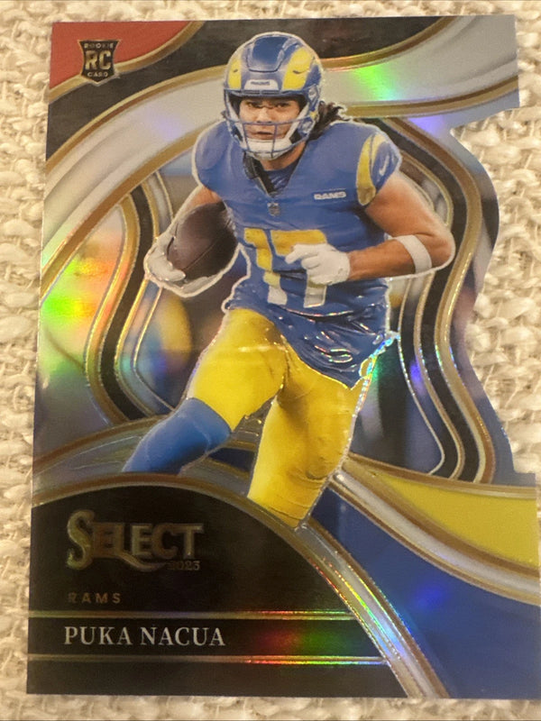 2023 Select Club Level Puka Nacua Rookie Red Yellow Prizm Die Cut 224 MINT