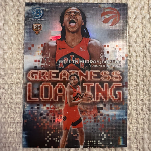 Topps 2025 Greatness Loading Collin Murray-Boyles #GL-9 Raptors Rookie Refractor