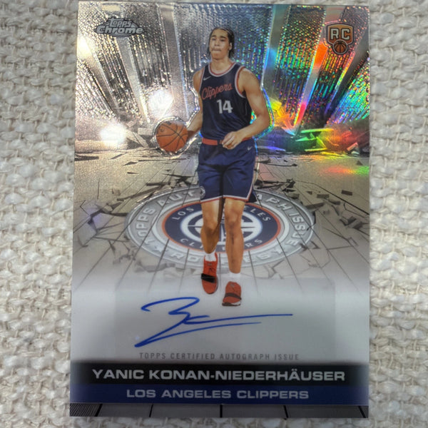2025-26 Topps Chrome - Autograph Issue Rookies Yanic Konan-Niederhauser...