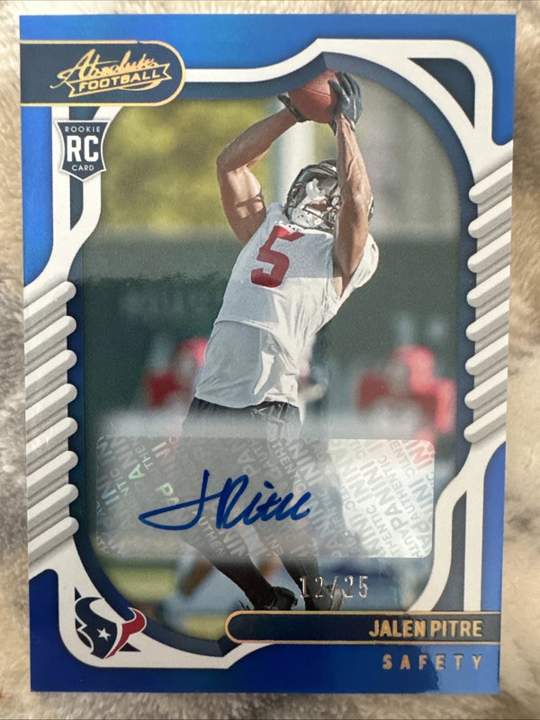 2022 Panini Absolute - Rookies Jalen Pitre #166 Blue Spectrum Signatures /25
