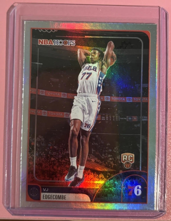 VJ Edgecombe 2026 Topps NBA Hoops Rainbow Foil RC 76ers #244