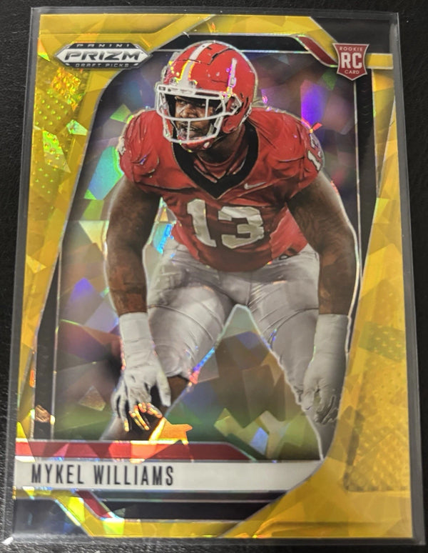 2025 Panini Prizm Draft Picks - Mykel Williams #31 Gold Ice Prizm (RC) 49ers