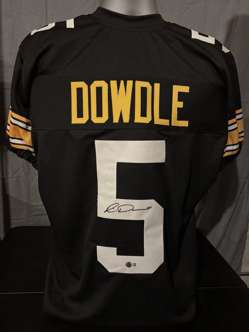 Rico Dowdle Pittsburgh Steelers Signed Custom Black Jersey Beckett COA