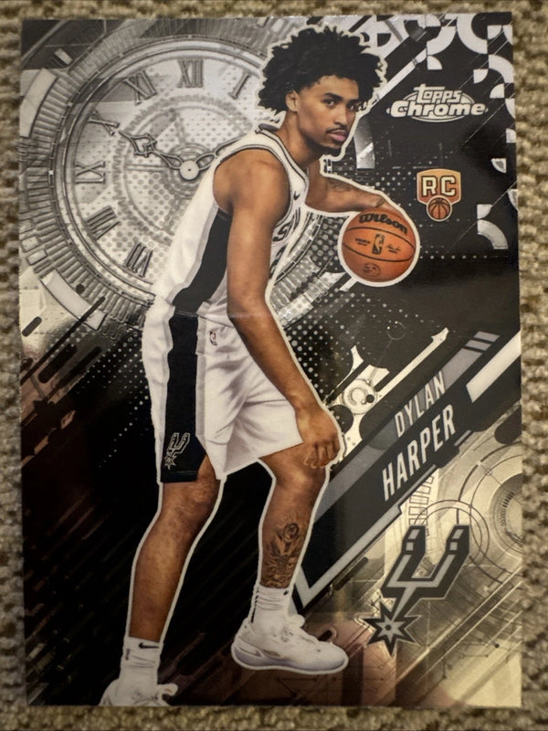 Topps 2025-26 Topps Chrome Dylan Harper Spurs Rookie Insert Go Time GT-17