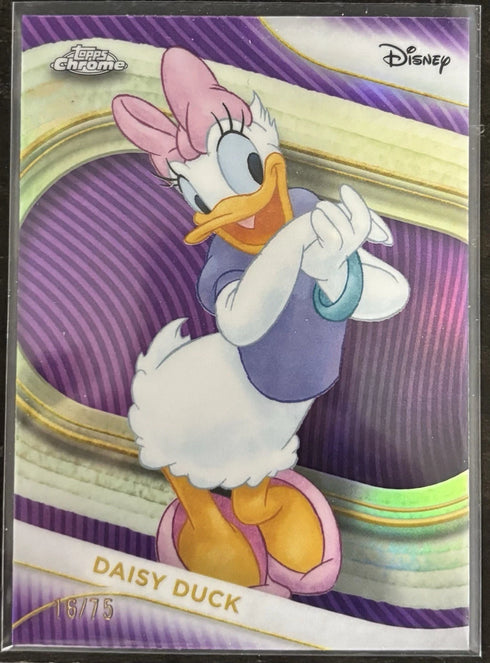 2025 Topps Chrome Disney Daisy Duck Purple Refractor /75