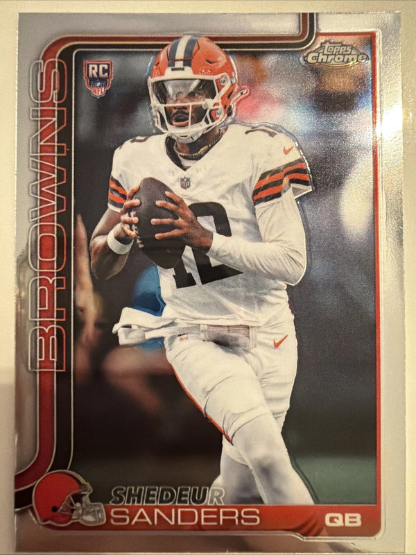 Topps Chrome Refractor Rookie Shedeur Sanders #315 Cleveland Browns 2025