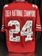 Ohio State Buckeyes 2024 National Champions Team Signed Jersey 24 Signatures