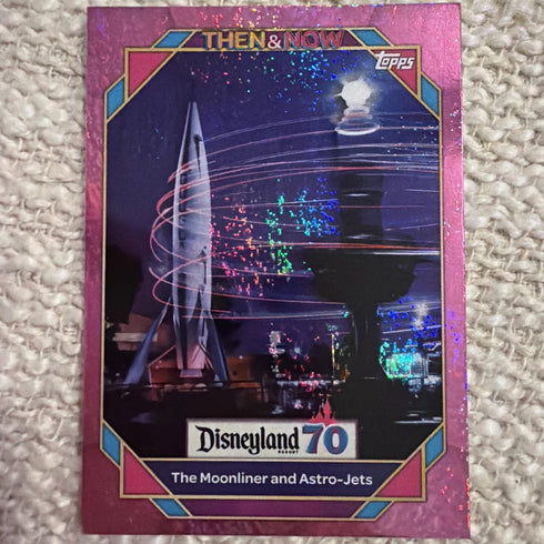 2025 Topps Disneyland 70th Anniversary #57 Moonliner & Astro-Jets Purple