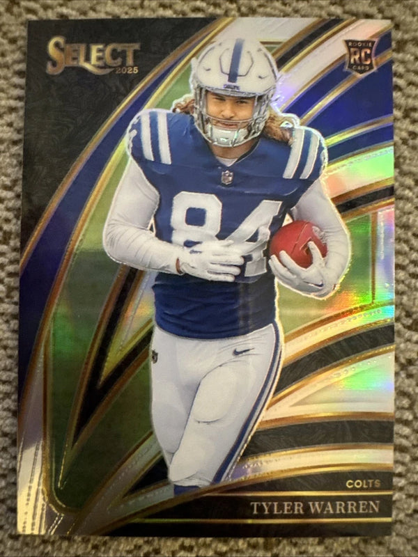Panini Select 2025 Tyler Warren Rookie Prizm Club Level #233 Colts Football