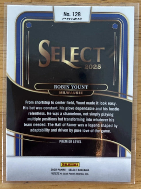 2025 Panini Select Robin Yount Premier Level Red Green Ice Prizm #128