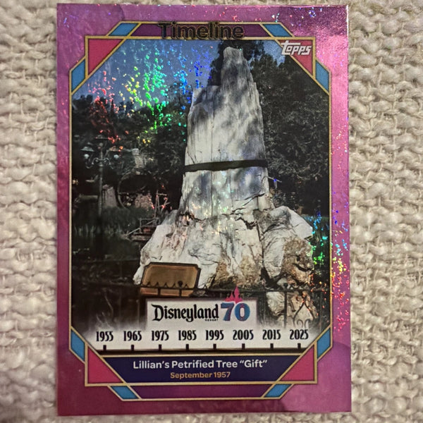 Topps Disneyland 70 Insert Lillian Disney Petrified Tree "Gift" Card 86