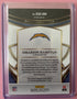 Omarion Hampton 2025 Panini Select Draft Selections Blue Prizm Patch RC DSM-OHN