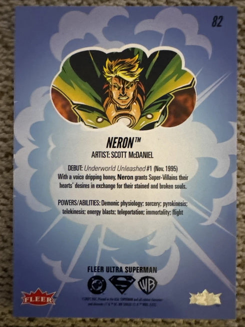 2025 Fleer Ultra Superman #82 Neron