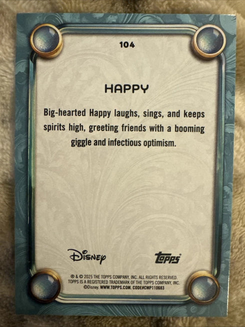 Disney Topps Wonder 2025 Tier 2 Foil Happy #104
