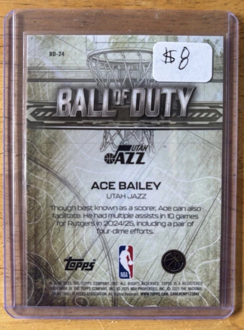 Ace Bailey Topps Chrome RC Ball Of Duty Wave Refractor #BD-24