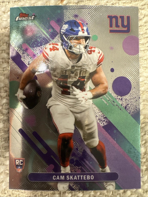 2025 Topps Finest Cam Skattebo #18 New York Giants