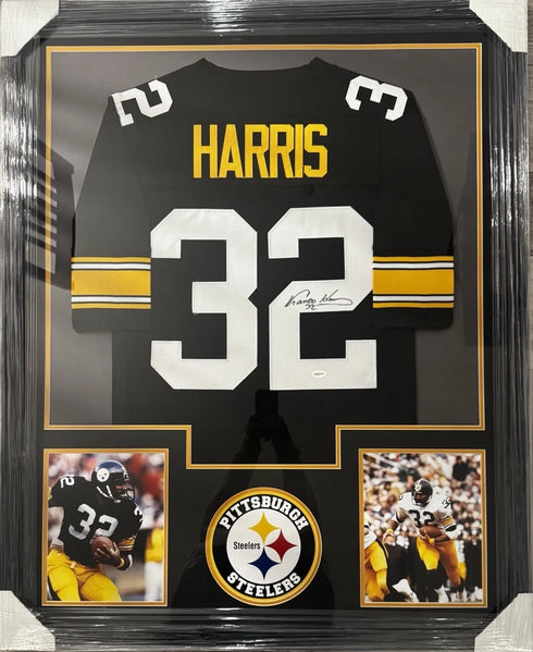Franco Harris Autograph Signed Jersey Framed TSE COA Pittsburgh Steelers