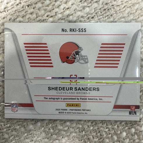 2025 Panini Photogenic Rookie Introductions Bronze Shedeur Sanders Auto Browns