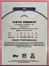 2025 Topps Finest Justin Herbert #239 Rare Base Los Angela's Chargers