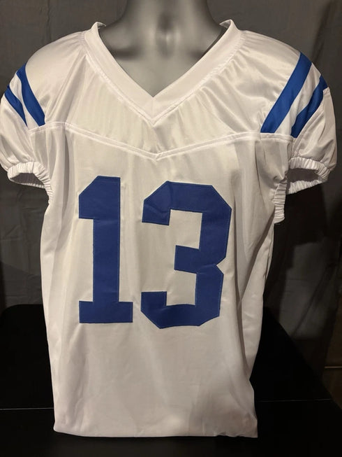 Mike Vanderjagt Indianapolis Colts Signed Custom White Jersey Beckett COA