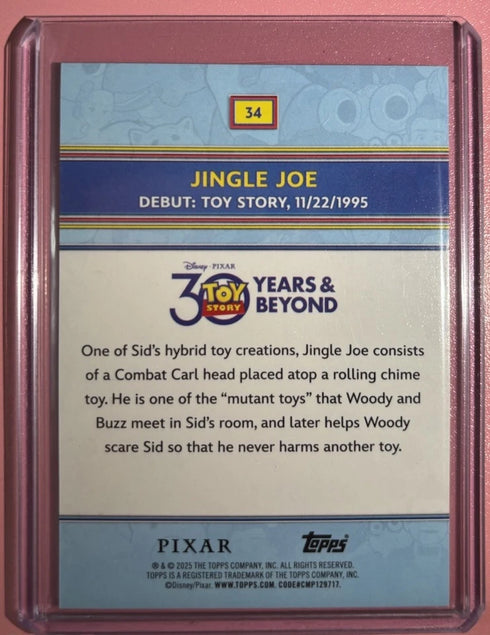 2025 Topps 30 Years Of Toy Story 34 Jingle Joe /150