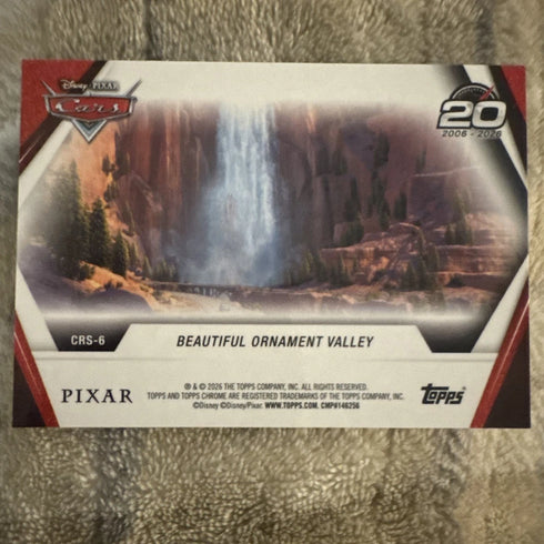 2026 Topps Chrome Disney #CRS-6 Beautiful Ornament Valley Cars 20th Anniversary