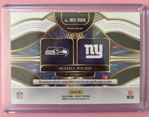 2025 Panini Select - Multiverse Russell Wilson #MVJ-RWN Red Prizm (MEM)