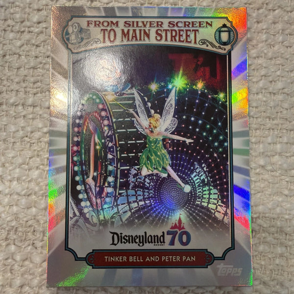 2025 Topps Disneyland 70th Ann Silver Screen To Main Street MS-17 Tinker Bell