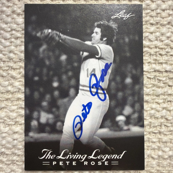 Pete Rose Signed Autograph 2012 Leaf The Living Legend #10 Trading Card w/ JSA