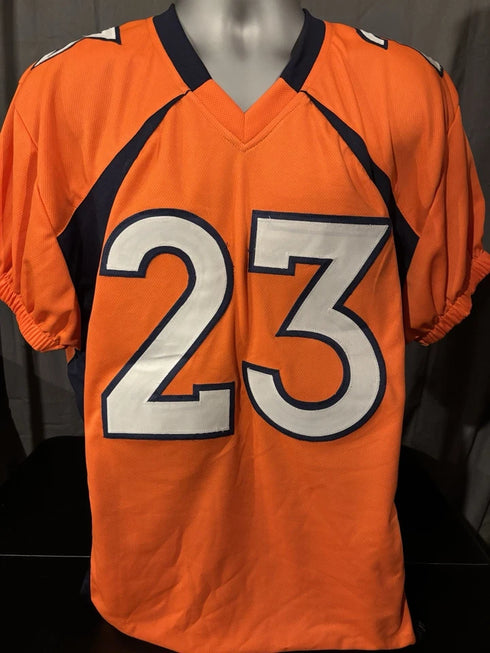 Willis McGahee Denver Broncos Signed Custom Jersey Beckett COA