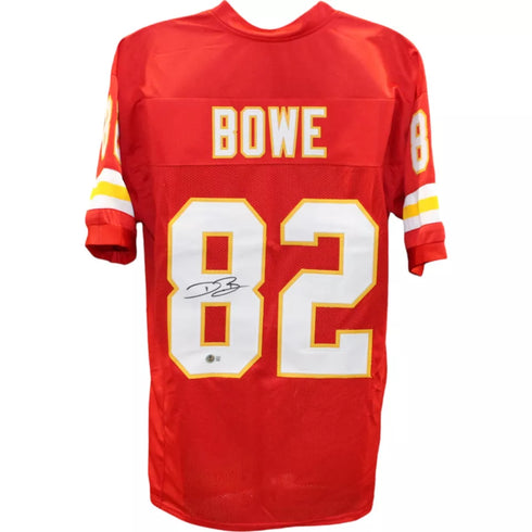Dwayne Bowe Autographed/Signed Pro Style Red XL Jersey Beckett