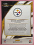 2025 PANINI SELECT KALEB JOHNSON RC SHOCK WAVE PRIZM #252 PITTSBURGH STEELERS