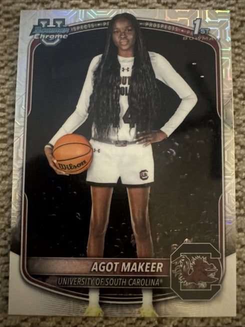 2025-26 Topps Bowman U Chrome Agot Makeer 1st Bowman Mojo Refractor #BCP-34