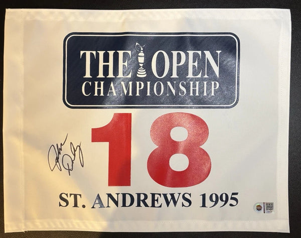 John Daly Signed St. Andrew’s Golf Flag SWAU COA