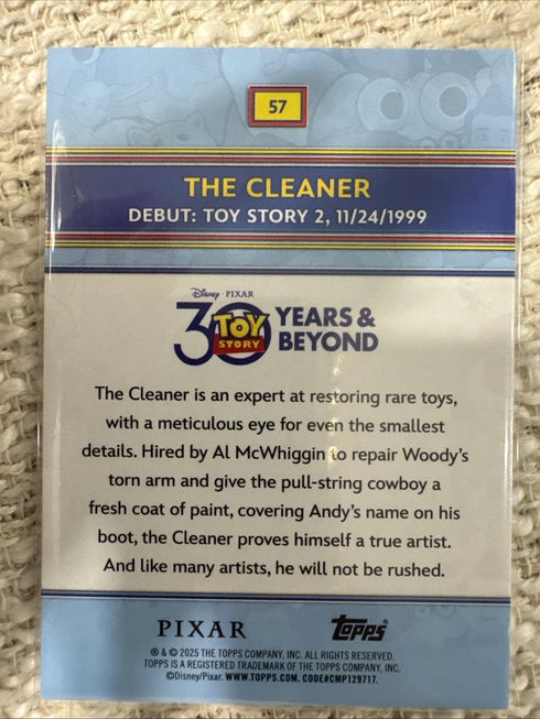 Topps 2026 30 Years Of Toy Story The Cleaner 44/50 Rose Gold Foil refractor