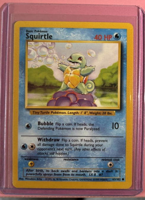 Squirtle 063/102 Base Set Regular
