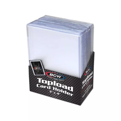 BCW 3x4 Topload Card Holder 10ct Pack