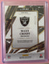 Maxx Crosby Raiders 2025 Select SILVER PRIZM SPARKS PATCH /149 #SPK-MCY