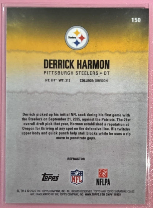 Topps 2025 Signature Class Derrick Harmon RC Round Pick 21 #150