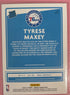 Tyrese Maxey 2020-21 NBA Donruss Base Rated Rookie Philadelphia 76ers RC
