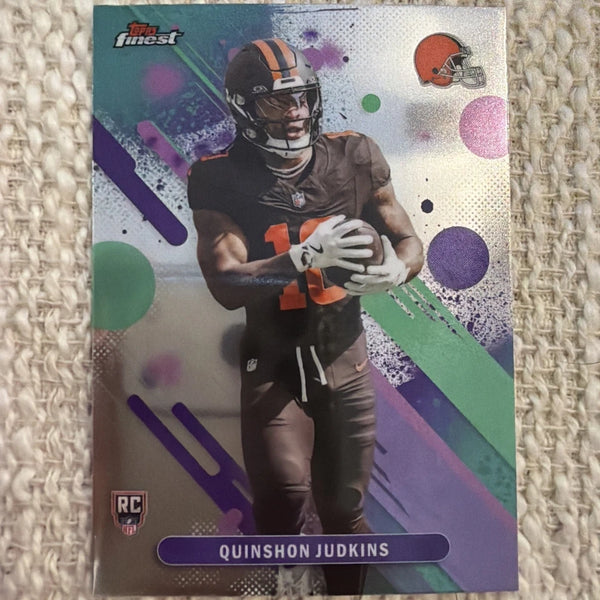 2025 Topps Finest Browns Quinshon Judkins Rookie #13