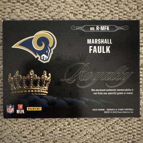 2025 Panini Rookies & Stars - Royalty Marshall Faulk #R-MFK (MEM)