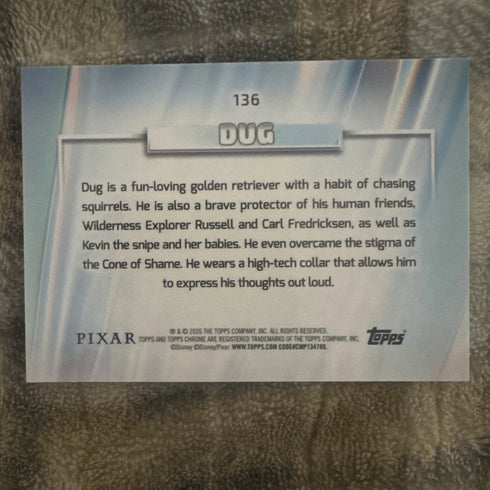 2026 Topps Chrome Disney-X-Fractor-Dug #136