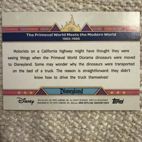 Disneyland 70th Anniversary Primeval World Meets The Modern World 89 Pink Foil