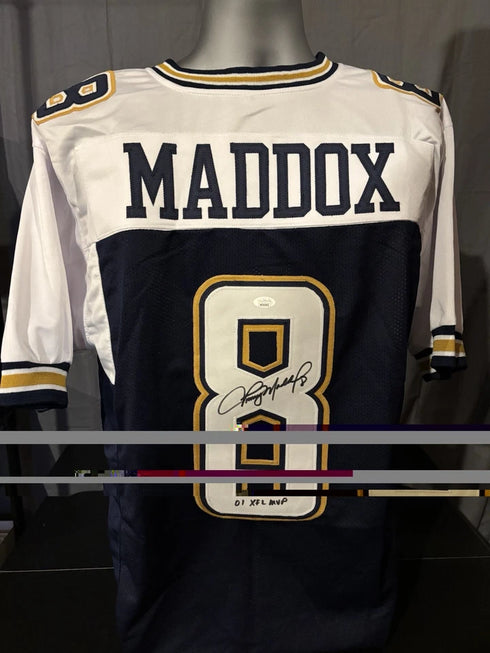 Tommy Maddox Los Angeles Extreme Autographed Custom Jersey JSA COA